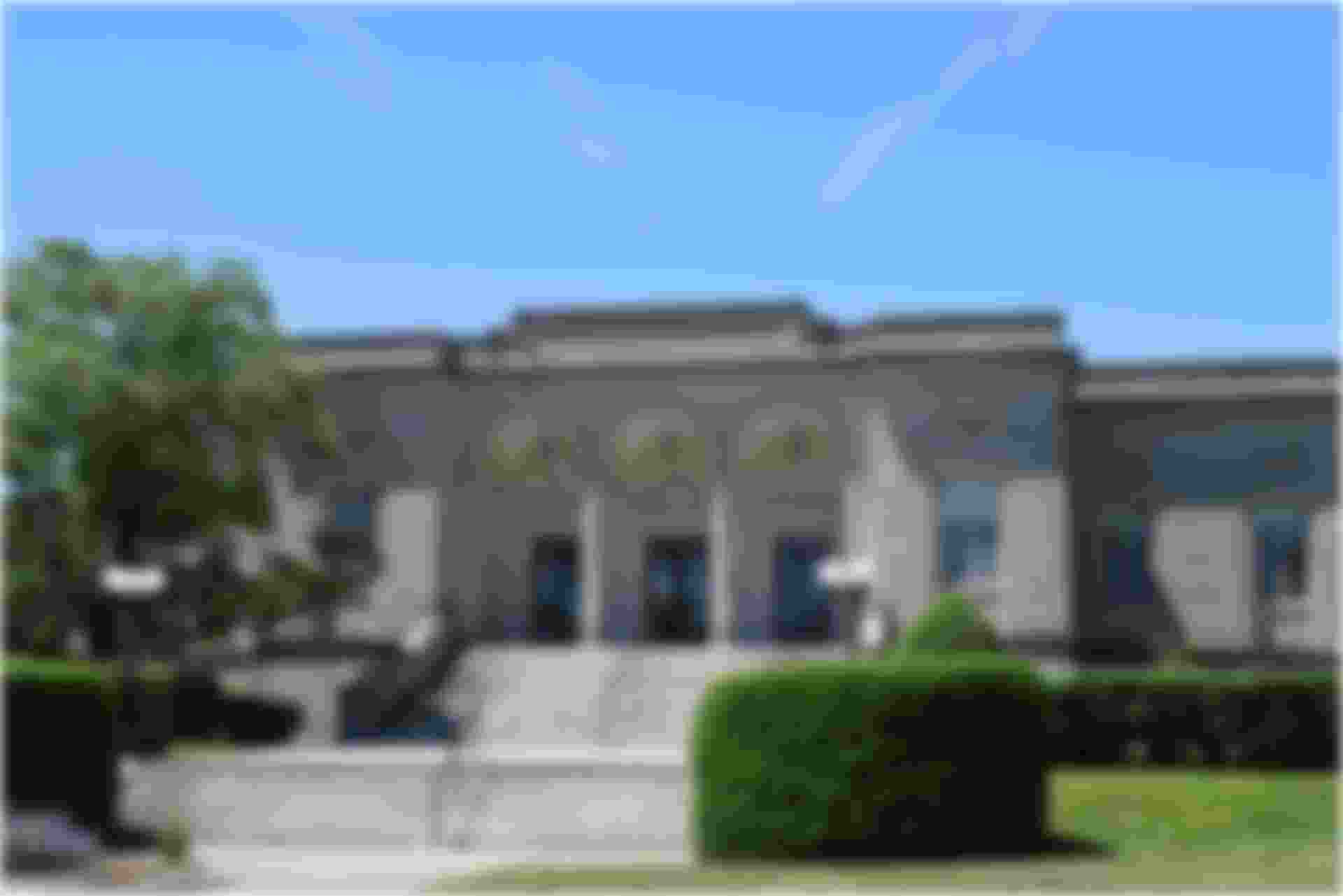 Front stairs at William Hall Library