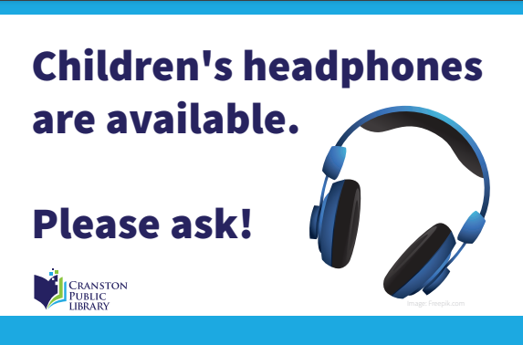 Headphones are available - please ask!